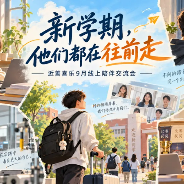 新学期，他们都在往前走｜近善喜乐9月线上陪伴交流会